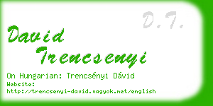 david trencsenyi business card